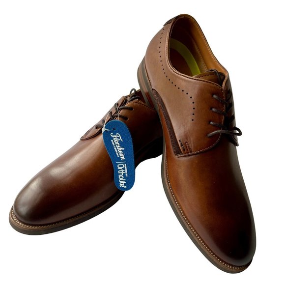 Florsheim Oxford Shoes Comfortech Brown Cognac Dress Shoes Mens US 8W EU 39 New main image 9